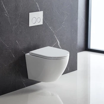 Унітаз підвісний Devit Flow DFL0460111W 490х365х370mm з кришкою soft-close, білий глянець