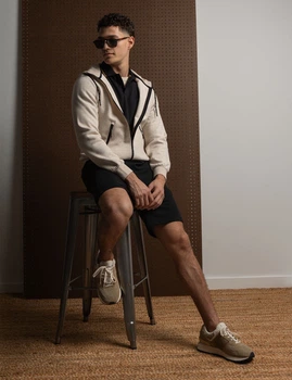 Чоловіча толстовка U.S.Polo Assn. Premium - White Label Bonded Interlock S світло-бежева
