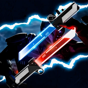 Іграшка LED Fog світлові мечі (66 см зібрані), 2 шт для дітей (арт 16109)