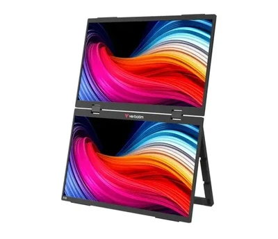 Монітор Verbatim Dual Portable Monitor 15.6" Full HD (подвійний вертикальний екран) (32403)
