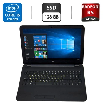 Ноутбук HP 250 G5 / 15.6" (1366x768) TN / Intel Core i5-7200U (2 (4) ядра по 2.5 - 3.1 GHz) / 8 GB DDR3 / 128 GB SSD / AMD Radeon R5 M330, 2 GB GDDR3, 64-bit / WebCam / Windows 10 Pro б/в