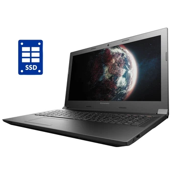 Ноутбук Б-класс Lenovo B50-45 / 15.6" (1366x768) TN / AMD E1-6010 (2 ядра по 1.35 GHz) / 8 GB DDR3 / 128 GB SSD / AMD Radeon R2 Graphics / WebCam / DVD-ROM / Win 10 б/у