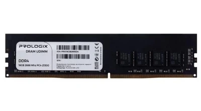 Пам'ять 16Gb DDR4, 2666 MHz, , 19-19-19-43 Prologix (teh0028099)
