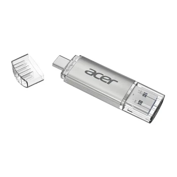 Флеш накопитель USB 64Gb UT300, Silver, Type-C/USB 3.2 Gen 1 (BL.9BWWA.589) Acer (2000003501397)