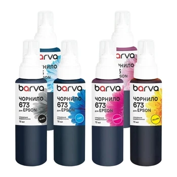 Комплект чернил Epson 673, Black/Cyan/Magenta/Yellow/Light Cyan/Light Magenta, 6x70, Barva (2000003485765)