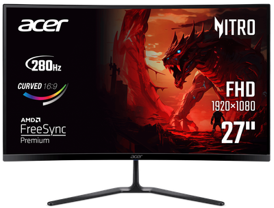 Монiтор 27" Nitro ED270Zbmiipx (UM.HE0EE.Z01) Black Acer (teh0027347)