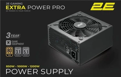 Блок питания 1000 Вт, Gaming Extra Power Pro, Black, модульный 2E (teh0028901)