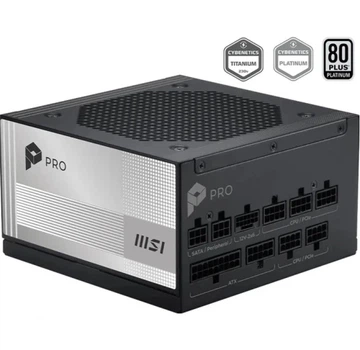 Блок питания 1000 Вт, PRO A1000PL PCIE5, Black, модульный MSI 000350170
