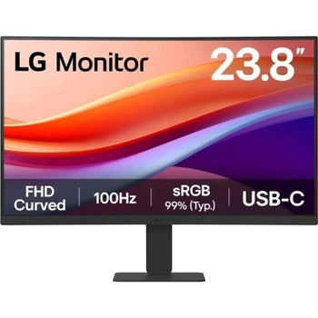 Монитор изогнутый 23.8" 24U421A-B, Black, VA, 1920x1080 (16:9) LG (teh0028035)