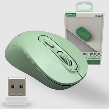 Беспроводная мышь 10 м, Bluetooth + USB-адаптер, JEDEL WD138-GN