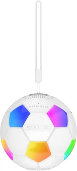 Портативная колонка MusicMate MM-SB40-W FootballWave 5W RGB White (5904119287343)