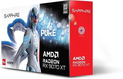 Відеокарта Sapphire Radeon RX 9070 XT 16GB PURE (11348-02)