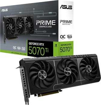 Відеокарта ASUS GeForce RTX 5070 Ti PRIME OC Edition 16GB GDDR7 (PRIME-RTX5070TI-O16G)