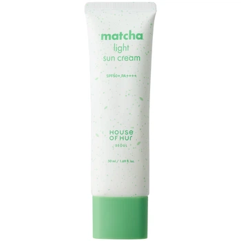 Легкий солнцезащитный крем с матча SPF50+ PA++++ House of Hur Matcha Light Sun Cream, 50 мл