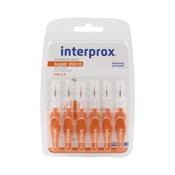 Межзубная щетка DENTAID INTERPROX 4G Super Micro 0.9 мм 6 шт. (45706)