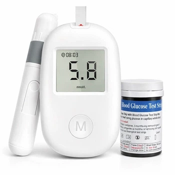 Глюкометр с интеллектуальной системой GLM-76 для точного измерения сахара Glucose Meter