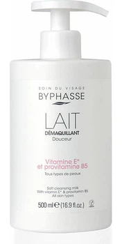 Молочко для снятия макияжа Byphasse Soft Cleansing Milk 500 мл Оновлений дизайн
