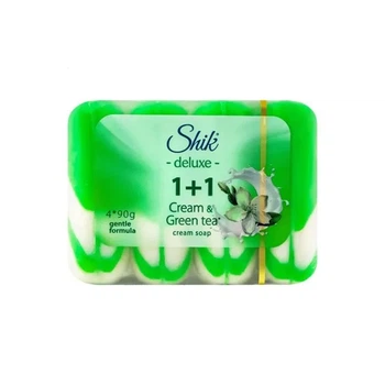 Мило туалетне Shik 1+1 Deluxe Крем & зелений чай 360 г