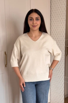 Светр INEDIT 10865 Ivory ONE SIZE