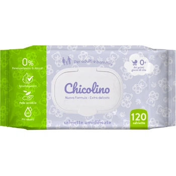 Детские влажные салфетки Chicolino New 120 шт (4823098411772) (347161)