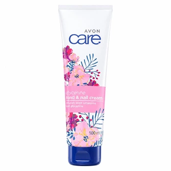 Крем для рук и ногтей с глицерином Avon Care "Жасмин" Glycerine, Hand & Nall Cream, Jasmine with Vitamin C and Glycerine 100 мл