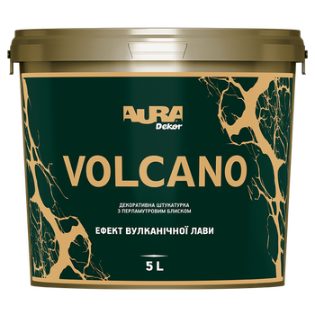 Декоративна штукатурка із перламутровим блиском Aura Volcano 5л
