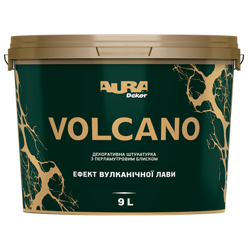 Декоративная штукатурка с перламутровым блеском Aura Volcano 9л