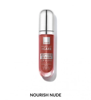 Avon Блеск-сыворотка для губ с пептидами, 7 мл Питательный нюд / Nourich Nude)