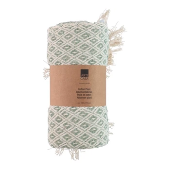 Плед Arti Casa хлопковый 130х170 см Green/White (8711252301884)