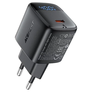 Мережевий зарядний пристрій ACEFAST A135 GaN charger 40W Black