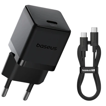 Мережевий зарядний пристрій Baseus Palm Fast Charger Type-C Cable 30W Black P10111605113-01