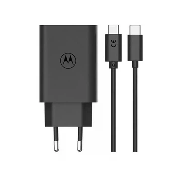 Блок і кабель - мережевий зарядний пристрій Motorola TurboPower 68W USB-С to USB-С Cable (PG38C06281)