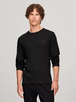 Пижамный лонгслив мужской хлопковый Tommy Hilfiger 439659762 L Черный (1160352666)