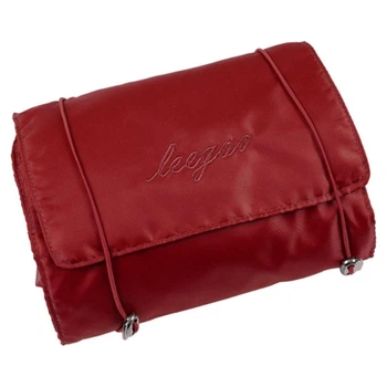 Компактна косметичка для подорожей бордового кольору Leegoo Burgundy