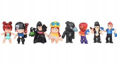 Набір популярних фігурок Brawl Stars 8 шт гри Бравл Старс: Джессі, Кольт та інші 5-7 см