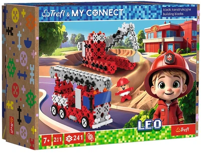 Klocki konstrukcyjne Trefl Connect 2 w 1 Straż Pożarna / Koparka gąsienicowa M 241 szt (5900511619720)