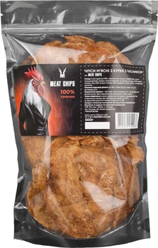 Чипси м'ясні з курки з часником Meat Chips 500 г