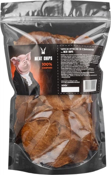 Чипси м'ясні зі свинини класичні Meat Chips 500 г