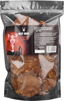 Чипси м'ясні зі свинини зі смаженою цибулею Meat Chips 500 г