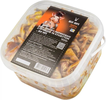 Вушка свинячі мариновані з гірчицею та кунжутом Meat Chips 1500 г