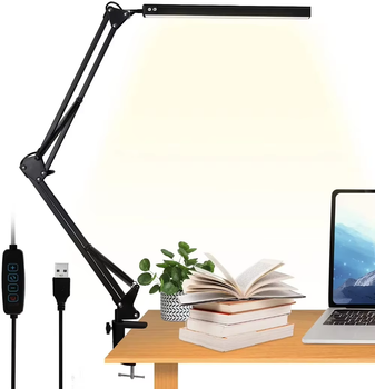 Настільна LED лампа з затискачем 10W CS-TD01 акумуляторна (JDT-0850597)