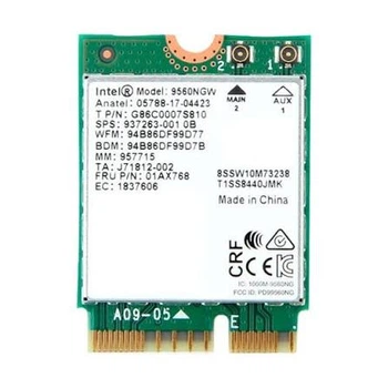 WIFI модуль Intel Wireless AC 9560NGW M.2 NGFF (Intel Wireless-AC 9560:5) - Б/У