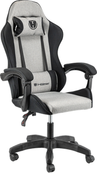 Кресло игровое Holmer GCH-01 Size L Fabric Gray/Black Nylon