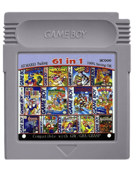 Игра RMC Game Boy 61 in 1 Без Повторов Super Mario, Wario Land, Castlevania, Megaman Английская Версия