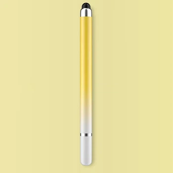 Универсальный Емкостный Стилус 2 в 1 Touch Pen Жёлтый для телефона планшета сенсорного экрана