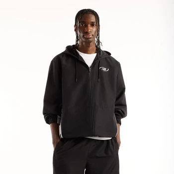 Мужская черная ветровка New Balance Trackside Woven 54 (XXL) (MJ62Y8SJBK)