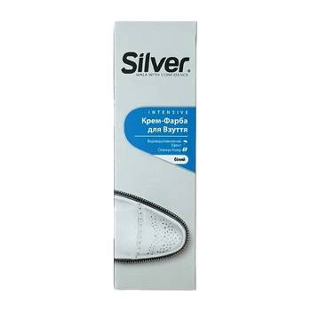 Крем-краска восстановитель Silver для нубука и замши 75 мл белая