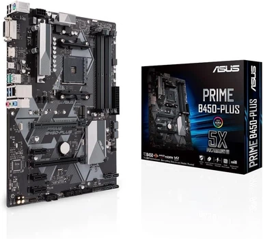 Материнская плата ASUS PRIME B450-PLUS (sAM4, AMD B450, ATX) (102215677) - Уценка