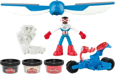 Игровой набор для лепки пластилин Play-Doh Капитан Америка с мотоциклом G0555
