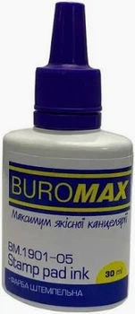 Штемпельна фарба 30мл синя BUROMAX